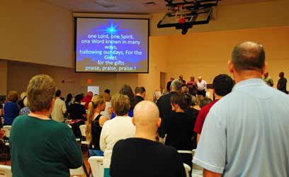 Consecration Service crowd