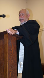 Rev. Eric Lane speaking at CLC dedication